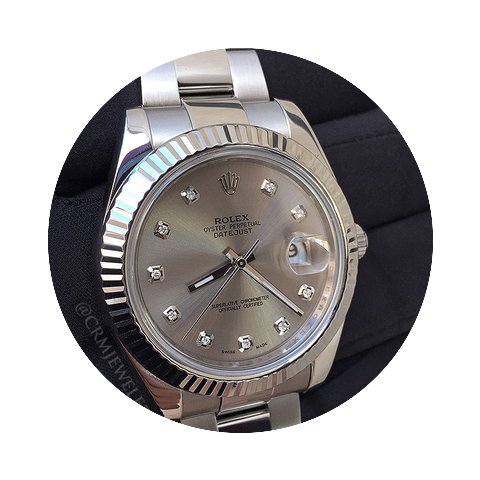 Rolex DateJust II Silver Diamond...