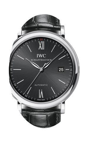 IWC Portofino Automatic, Black Dial - St...