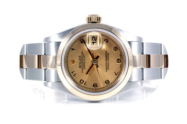 Rolex Ladies Datejust SS/YG Champagne Ar...