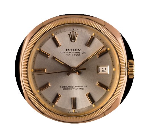Rolex 18k Rose Gold O/P Semi Bubble Back...