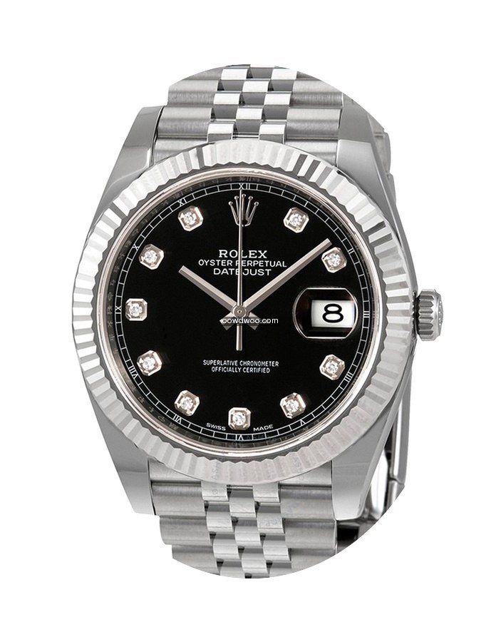 Rolex Datejust 41 Black Diamond Dial Jub...