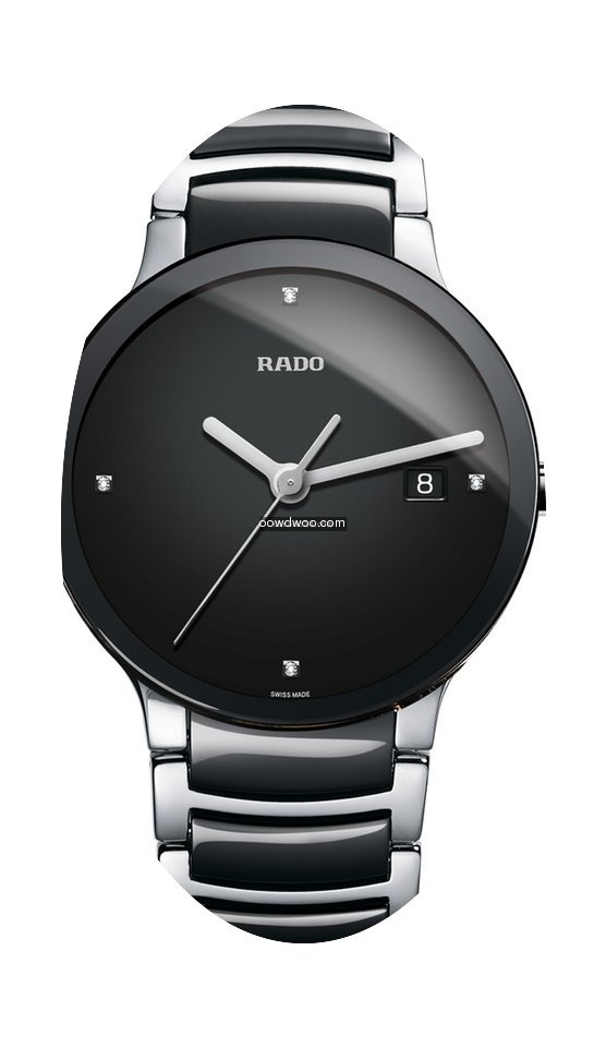 Rado Centrix Diamonds schwarz Datum Kera...