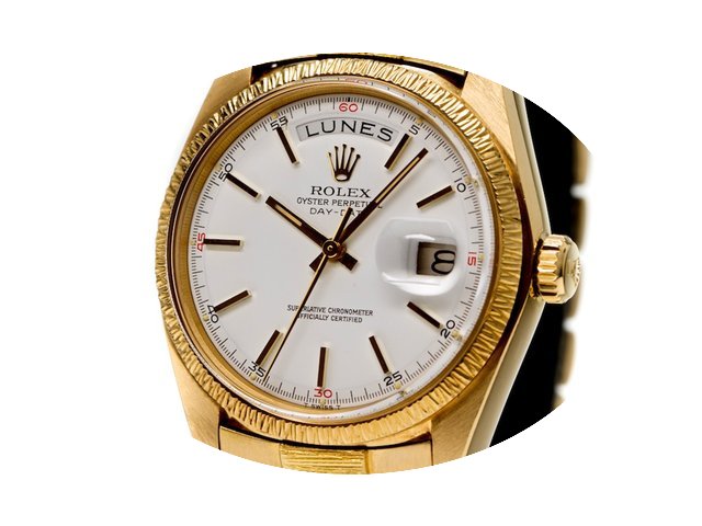 Rolex Vintage Day-Date Bark-Design 18k Y...