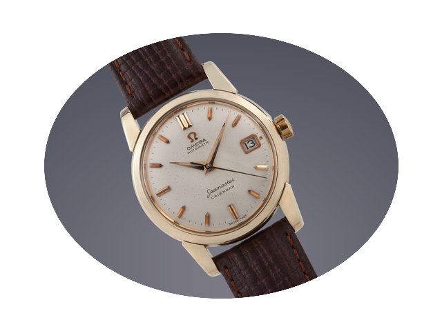 Omega Seamaster Calendar watch gold capp...