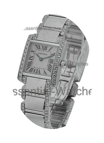 Cartier Tank Francaise Small Size with D...