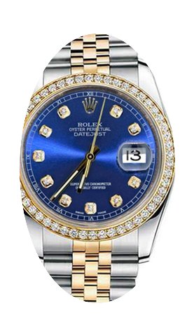 Rolex New Style Datejust Two Tone Custom...
