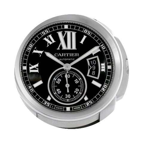 Cartier Calibre Steel Automatic Black Di...