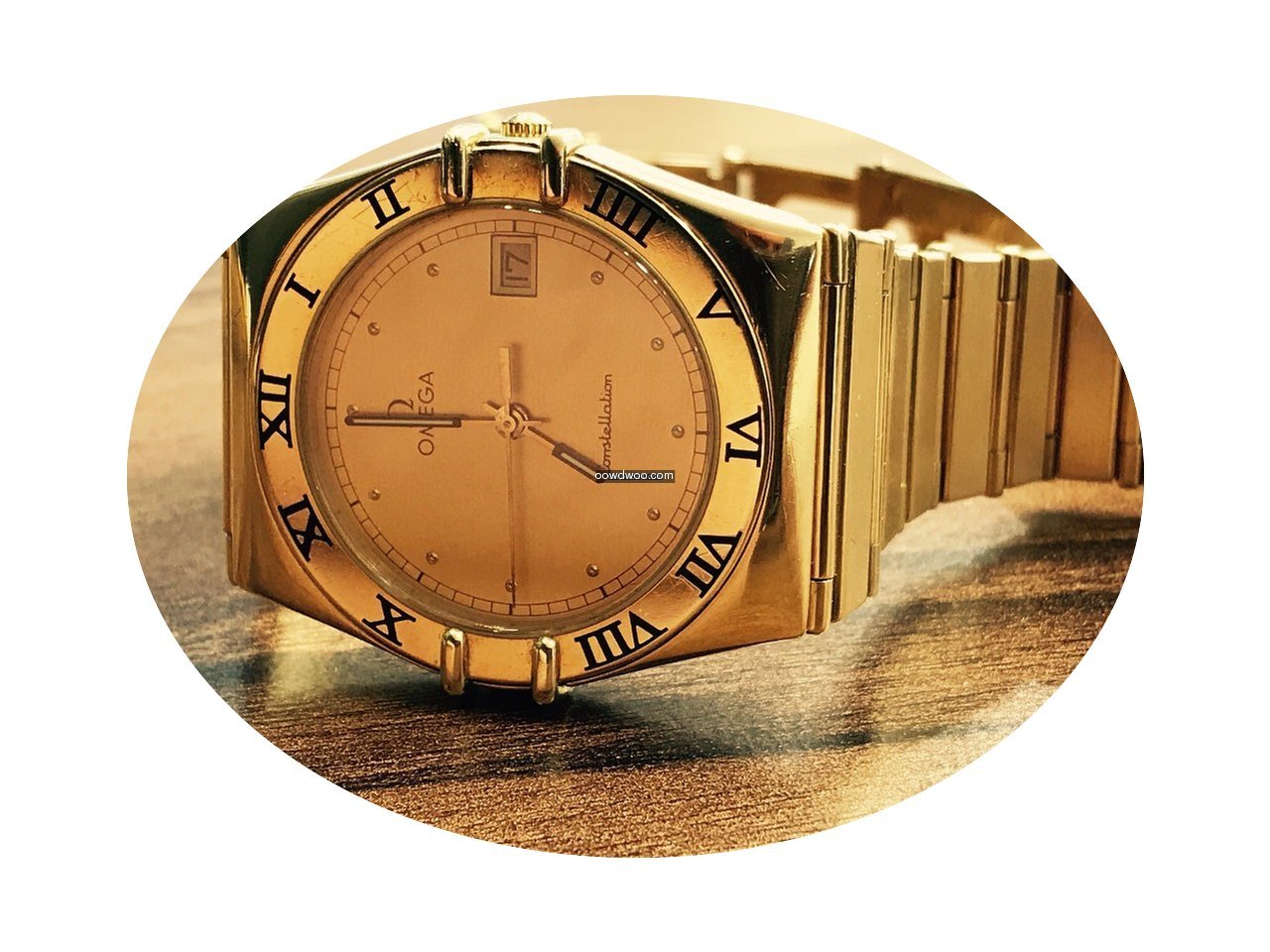 Omega Constellation Gelbgold Quartz...