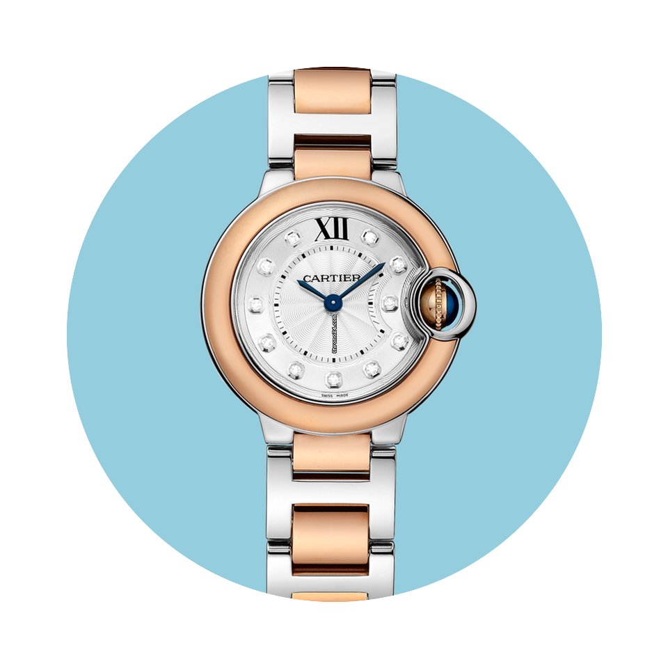 Cartier Ballon Bleu 28 mm Stahl Rotgold ...