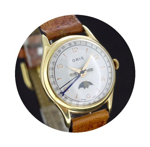Oris Vollkalendar Handaufzug White dial ...