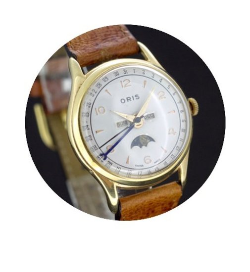 Oris Vollkalendar Handaufzug White dial ...