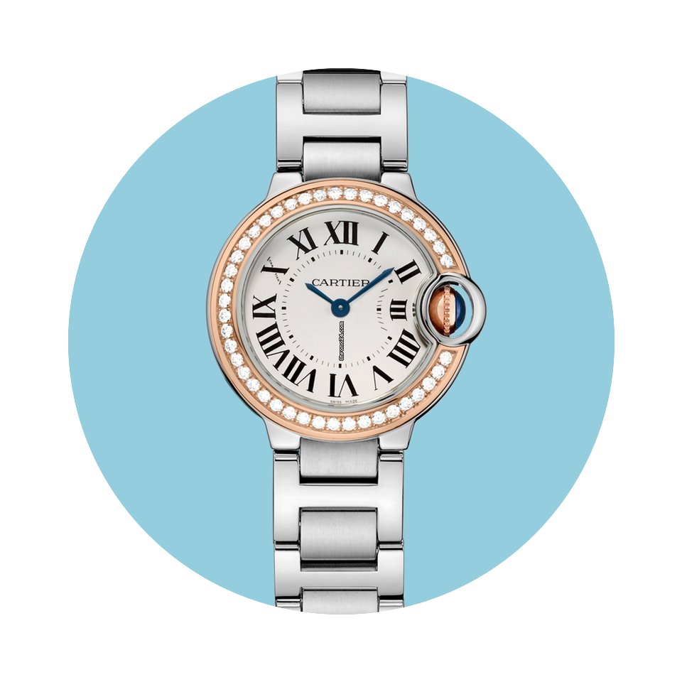 Cartier Ballon Bleu 28 mm Stahl Rotgold ...