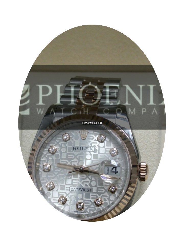 Rolex DATEJUST Silver Jubilee Diamond Di...