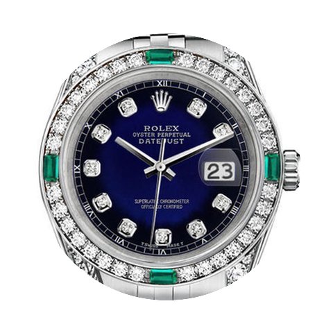 Rolex 36mm Datejust Blue Vignette Dial J...