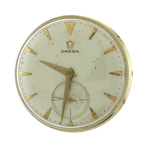 Omega Solid 14k Yellow Gold 33mm Manual ...
