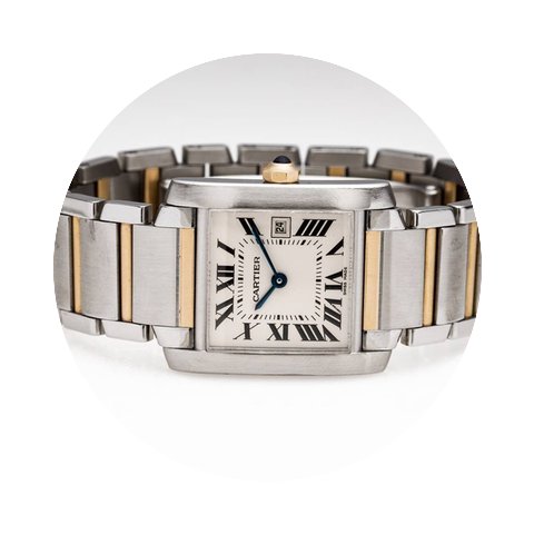 Cartier SS/ 18Y Large Tank Francaise...