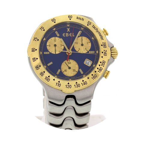 Ebel Men's Two Tone Ebel Sportwave Blue ...