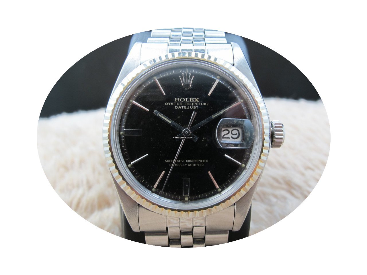 Rolex DATEJUST 1601 SS Original Tropical...