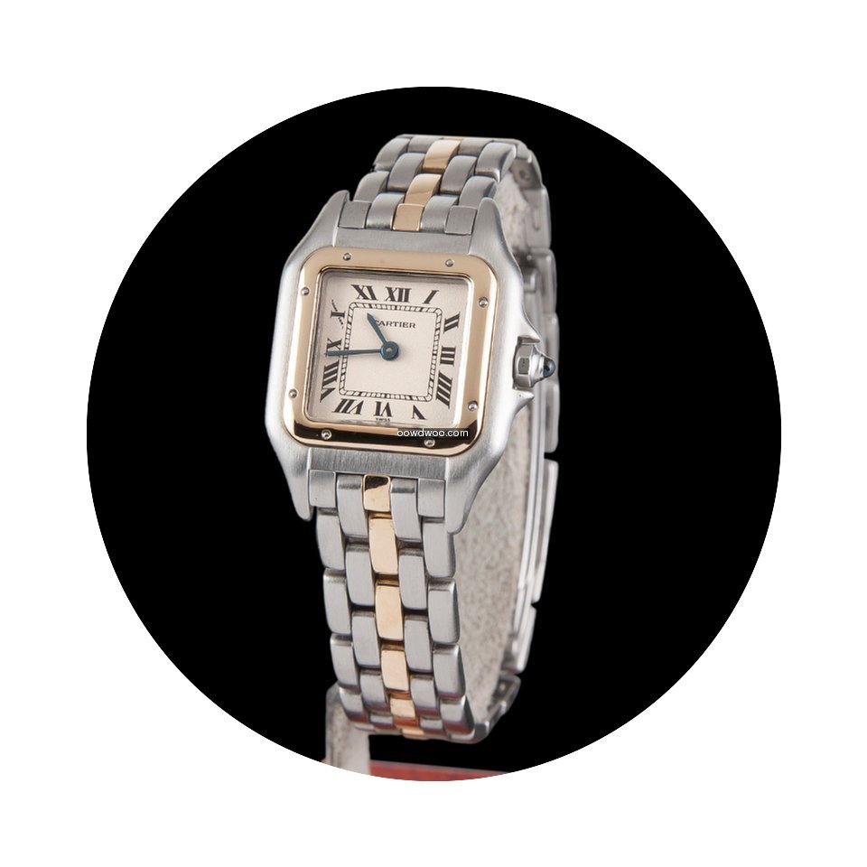 Cartier Panthere Steel and Gold Quartz L...