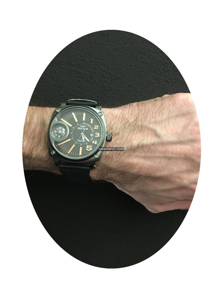 Sector Compass dark grey dial black stra...