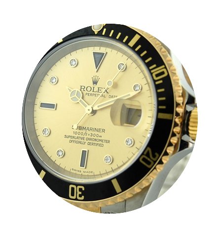 Rolex Submariner Steel & Gold Champa...