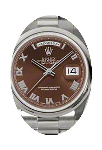 Rolex Day-Date 36 118209-BRNRDP Chocolat...