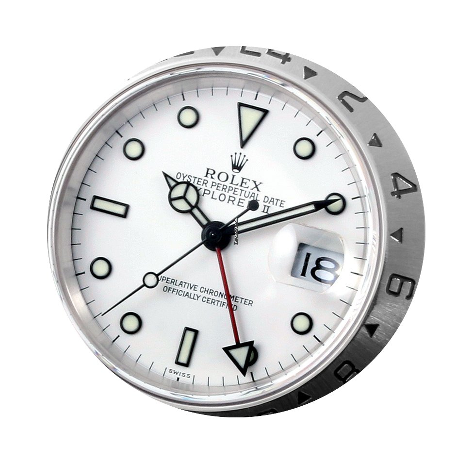 Rolex 40mm SS Explorer ll White Dial Oli...