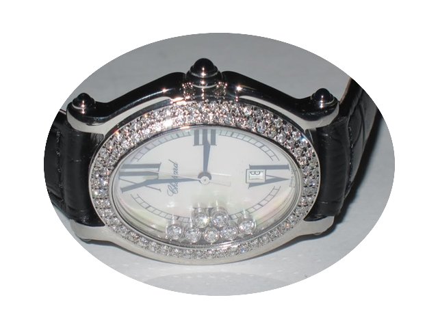 Chopard Happy Sport Oval 7 Floating Diam...