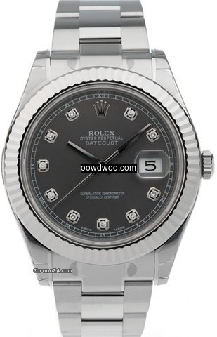 Rolex Datejust II dark rhodium dia...