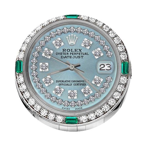 Rolex Ladies Rolex 26mm Datejust Ice Blu...