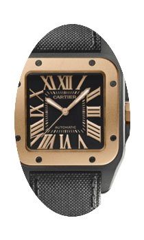 Cartier SANTOS 100 XL MEN'S BLACK CARBON...