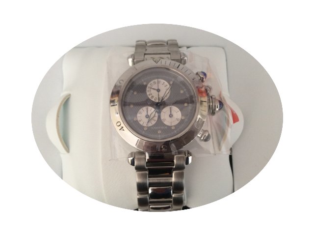 Cartier Pasha 35 mm Steel Quartz Chronor...
