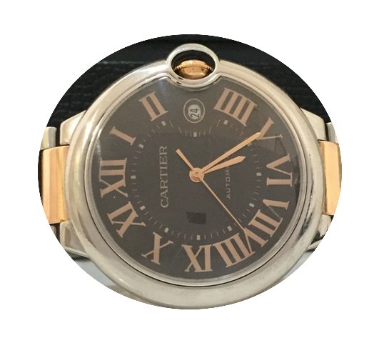 Cartier Ballon Bleu Chrocolate Ouro Ros...