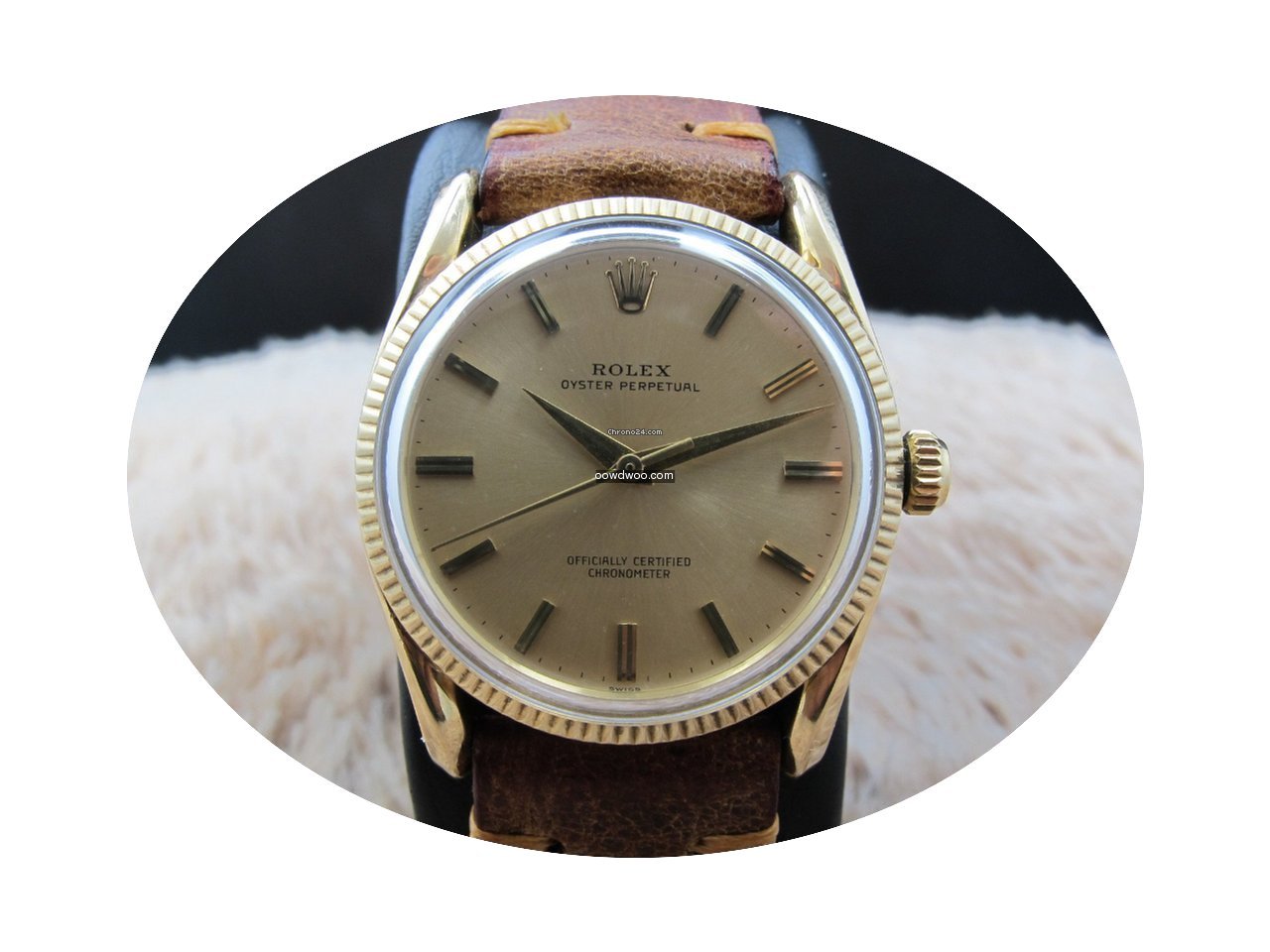 Rolex BOMBAY 6590/3 14K Yellow Gold with...