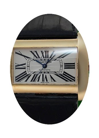 Cartier Divan Automatic XL 18k Yellow Go...