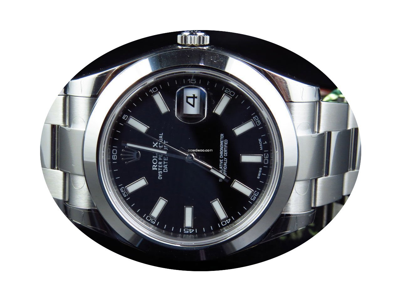 Rolex Mens New 41 MM Black Stick Dial Ro...