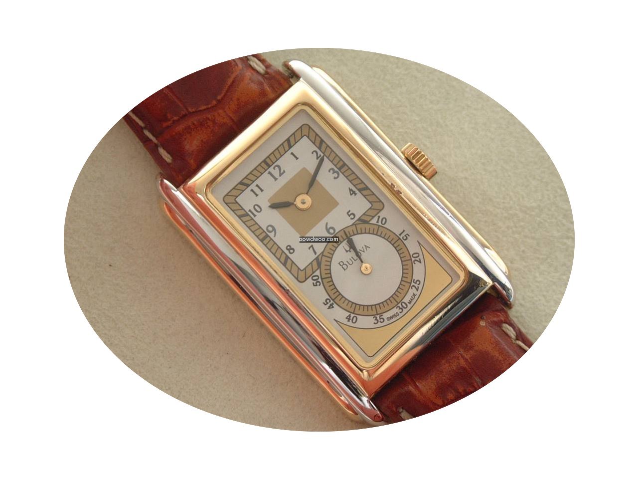 Bulova Doctors Watch Stahl Gold Herreng...