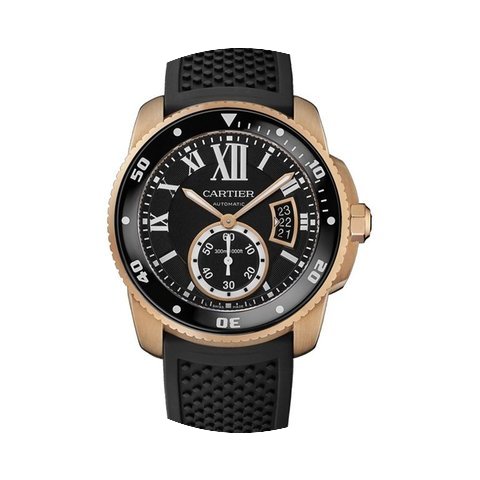 Cartier Calibre Diver Mens Diver 18K Pin...