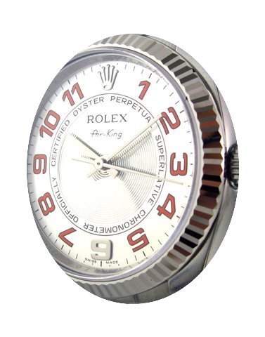 Rolex Air-King Stainless Steel Silver Di...