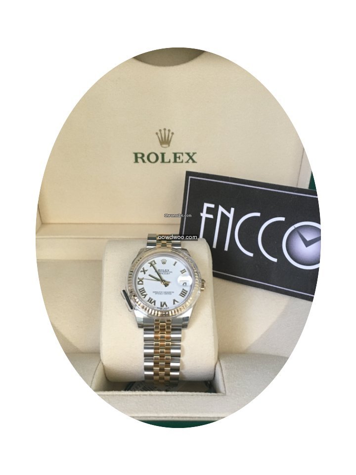 Rolex 178273 Datejust 31MM White Roman D...