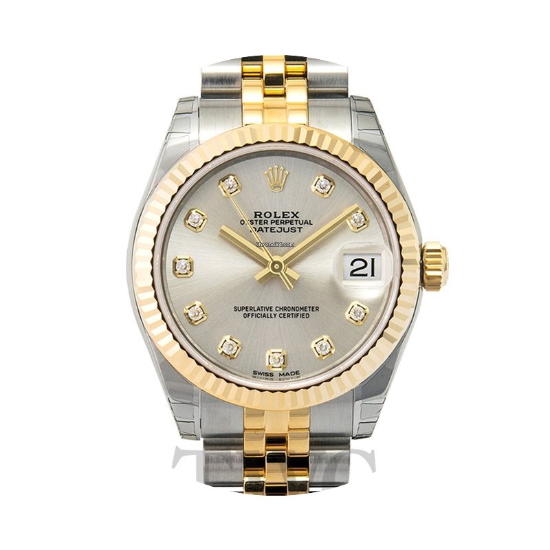 Rolex Datejust Lady 31 Silver/18k gold D...