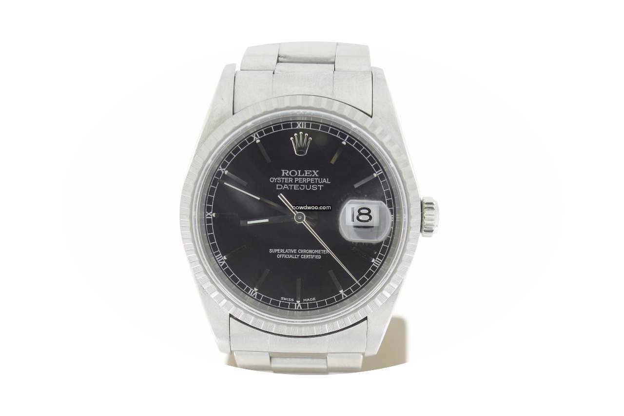 Rolex Datejust 36mm Steel Oyster BlackDi...