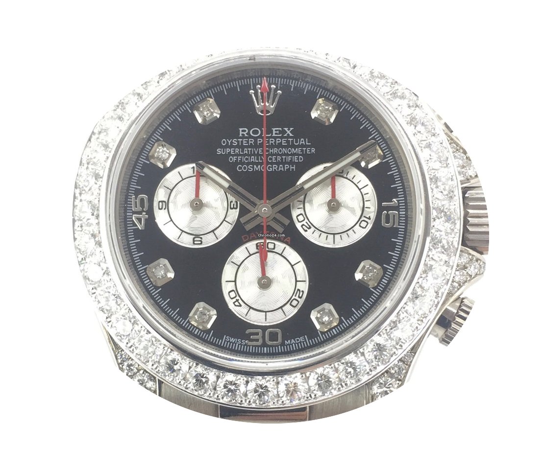 Rolex Daytona Weißgold Diamonds Afterma...
