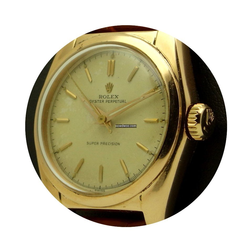 Rolex | Bubbleback ref. 6050 14KT Pink G...