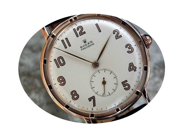 Rolex Over Size Steel & Solid Rose G...