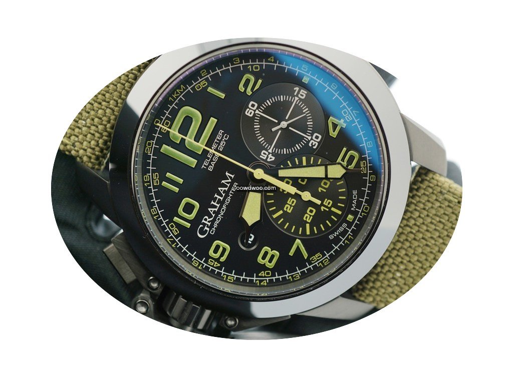 Graham Chronofighter Oversize Black Cera...