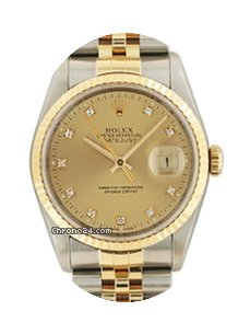 Rolex Datejust acc-oro Diamanti SCAT/GAR...