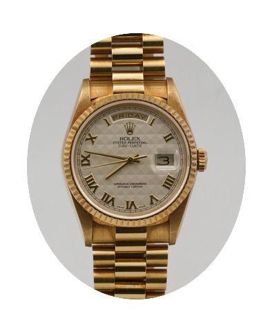 Rolex DayDate Roman Pyramid Dial Full-Se...