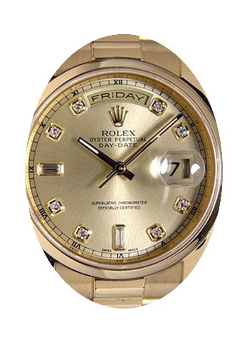 Rolex Day-Date 36 118208-GLDDDP Champagn...