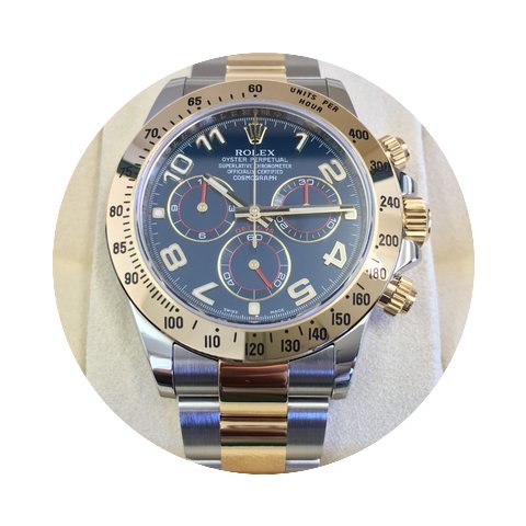 Rolex Daytona Gold/Steel Blue Dial...